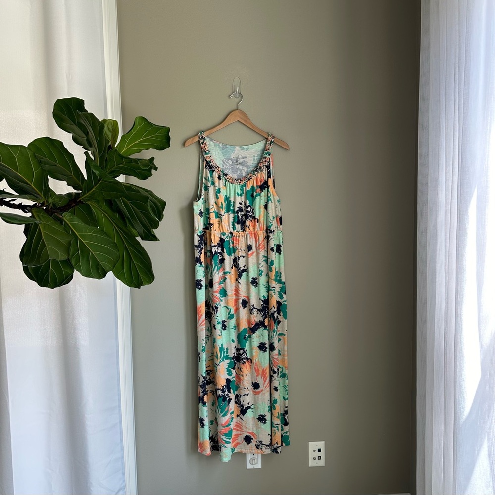 Plus Size Floral Maxi Dress